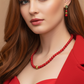 Beautiful Natural Red and Black Vein Turquoise, One-of-a-Kind, Semi-precious,  Necklace Set- handcrafted by Artistry Jewelry