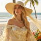 Gorgeous Yellow Pearl Beads,Briolette Crystals, and Cubic Zirconia, One-of-a-Kind Beaded Necklace-handcrafted by Artistry Jewelry