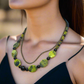 Enchanting Yellow Turquoise and Black Onyx, Semi-precious, One-of-a-Kind Necklace-handcrafted by Artistry Jewelry