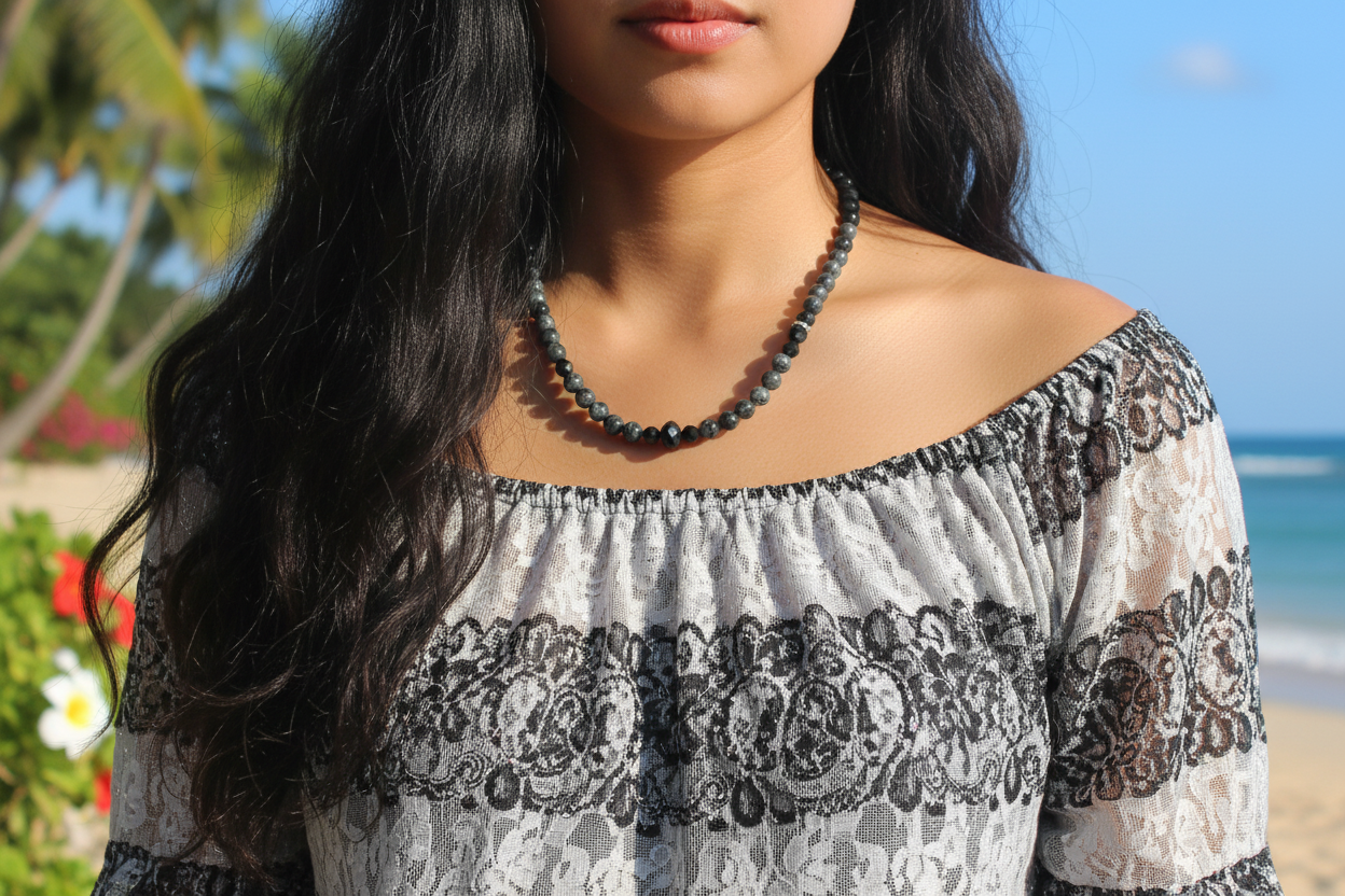 Midnight Cascade Labradorite Necklace- handcrafted by Artistry Jewelry