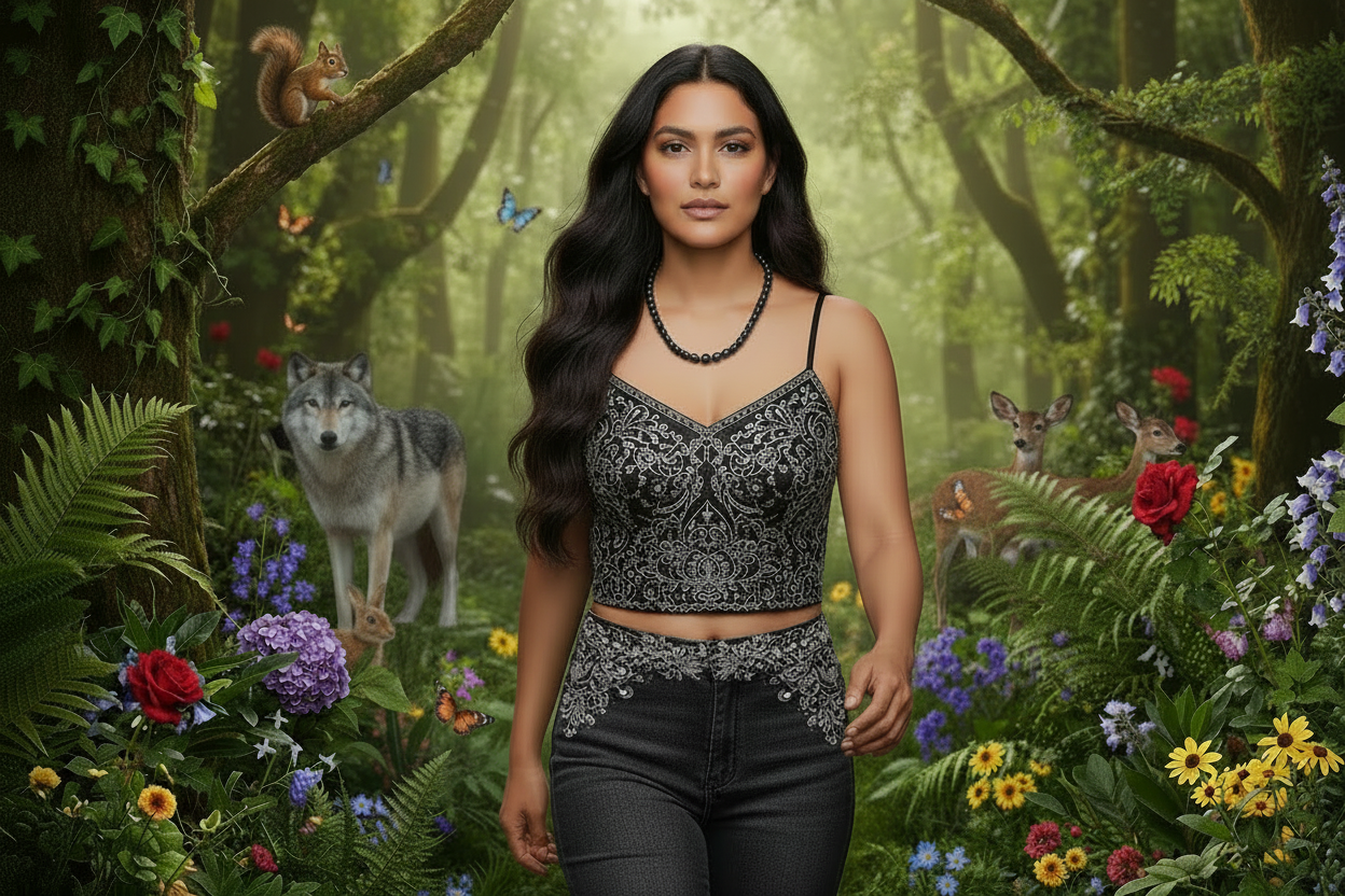 Midnight Cascade Labradorite Necklace- handcrafted by Artistry Jewelry