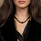 Appealing Black Onyx and Gold Hematite  Necklace - handcrafted by Artistry Jewelry