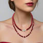 Gorgeous Red, Cosmic Crystal, One-of-a-Kind Necklace-Handcrafted by Artistry Jewelry