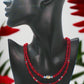 Gorgeous Red, Cosmic Crystal, One-of-a-Kind Necklace-Handcrafted by Artistry Jewelry