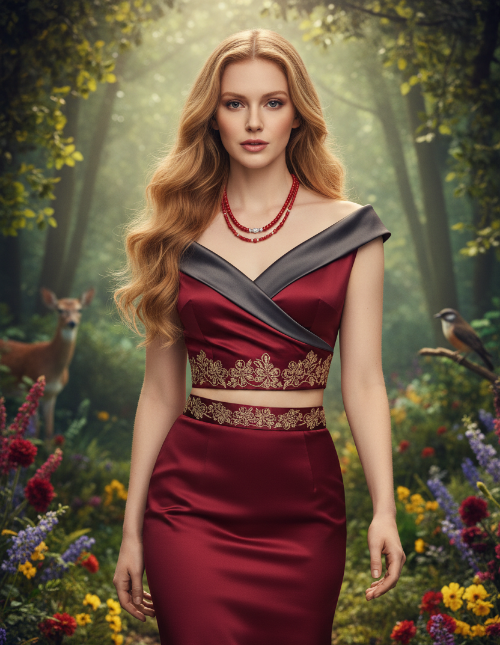 Gorgeous Red, Cosmic Crystal, One-of-a-Kind Necklace-Handcrafted by Artistry Jewelry