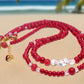Gorgeous Red, Cosmic Crystal, One-of-a-Kind Necklace-Handcrafted by Artistry Jewelry