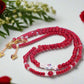 Gorgeous Red, Cosmic Crystal, One-of-a-Kind Necklace-Handcrafted by Artistry Jewelry