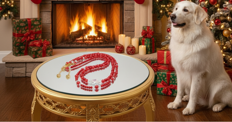 Gorgeous Red, Cosmic Crystal, One-of-a-Kind Necklace-Handcrafted by Artistry Jewelry