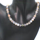 Captivating Black Dragon Vein Agate and Crystal Necklace