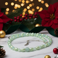 Amazing Burness Jade and Crystal Necklace