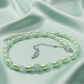 Amazing Burness Jade and Crystal Necklace
