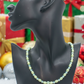 Amazing Burness Jade and Crystal Necklace