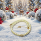 Alluring Ivory, Gold and Crystal Necklace