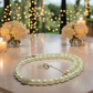Alluring Ivory, Gold and Crystal Necklace