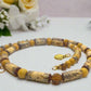 Exciting Betelnut, Aragon and Crystal Brown Necklace
