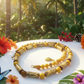 Exciting Betelnut, Aragon and Crystal Brown Necklace