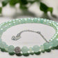 Gorgeous Burness Jade, Crystal, and Cubic Zirconia Necklace