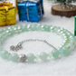 Gorgeous Burness Jade, Crystal, and Cubic Zirconia Necklace