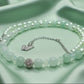 Gorgeous Burness Jade, Crystal, and Cubic Zirconia Necklace