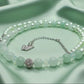 Gorgeous Burness Jade, Crystal, and Cubic Zirconia Necklace