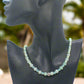 Gorgeous Burness Jade, Crystal, and Cubic Zirconia Necklace