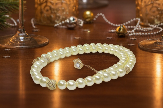 Captivating Ivory and Cubic Zirconia Necklace