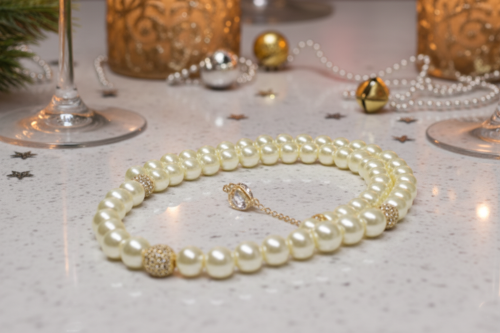 Captivating Ivory and Cubic Zirconia Necklace