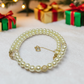 Captivating Ivory and Cubic Zirconia Necklace