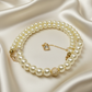 Captivating Ivory and Cubic Zirconia Necklace