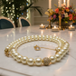 Captivating Ivory and Cubic Zirconia Necklace