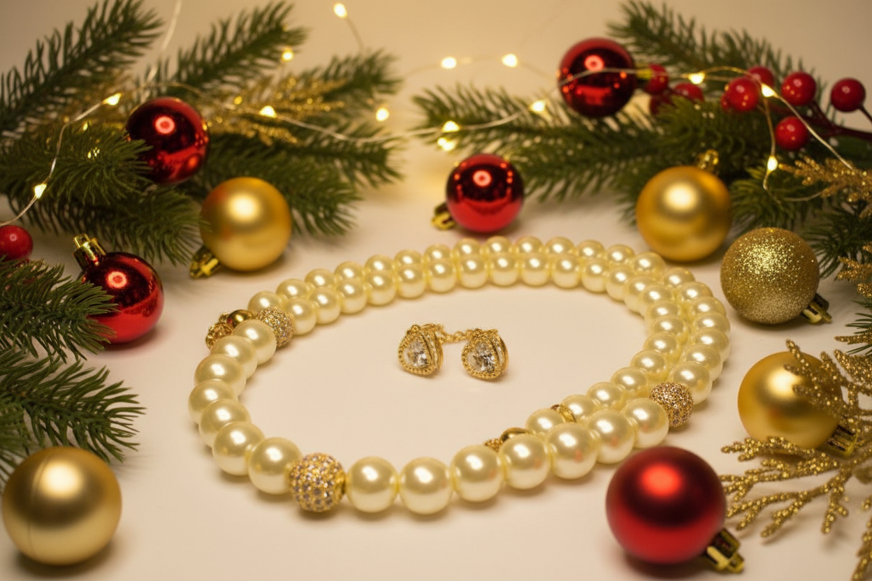 Captivating Ivory and Cubic Zirconia Necklace