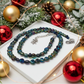 Tantalizing Blue Goldstone and Crystal Necklace