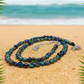 Tantalizing Blue Goldstone and Crystal Necklace