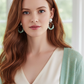 Perfect Burness Jade and Crystal Mint Green Earrings