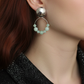 Perfect Burness Jade and Crystal Mint Green Earrings
