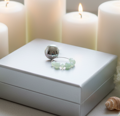 Perfect Burness Jade and Crystal Mint Green Earrings