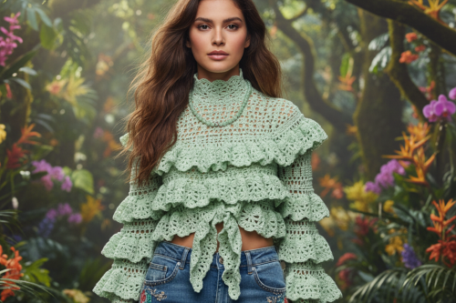 Gorgeous Burness Jade, Crystal, and Cubic Zirconia Necklace