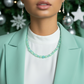 Amazing Burness Jade and Crystal Necklace