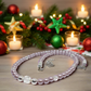 Crystal, Silver Hematite and Lilac Beads Necklace