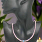 Crystal, Silver Hematite and Lilac Beads Necklace