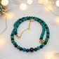 Stunning Black Onyx and Chrysocolla beads Necklace