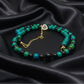 Stunning Black Onyx and Chrysocolla beads Necklace