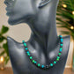 Stunning Black Onyx and Chrysocolla beads Necklace
