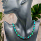Stunning Black Onyx and Chrysocolla beads Necklace