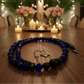 Ravishing Cobalt Blue Crystal and Black Onyx Necklace
