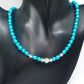 Gorgeous Turquoise, Crystal and Silver Necklace