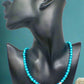 Gorgeous Turquoise, Crystal and Silver Necklace