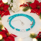 Gorgeous Turquoise, Crystal and Silver Necklace