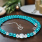 Gorgeous Turquoise, Crystal and Silver Necklace