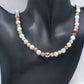 Lovely Sky Blue Jasper, Quartz and Silver Hematite Necklace